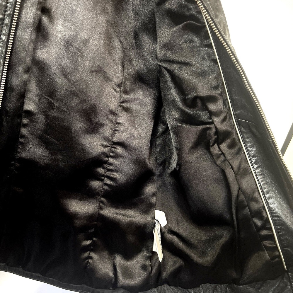 Lamarque Collection Womens Ariel 100% Leather Jacket S‎ Black Moto Biker Fitted - Picture 8 of 16